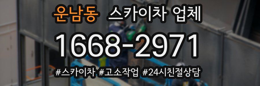 운남동 스카이차 업체