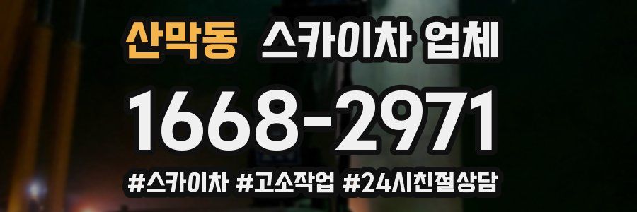 산막동 스카이차 업체