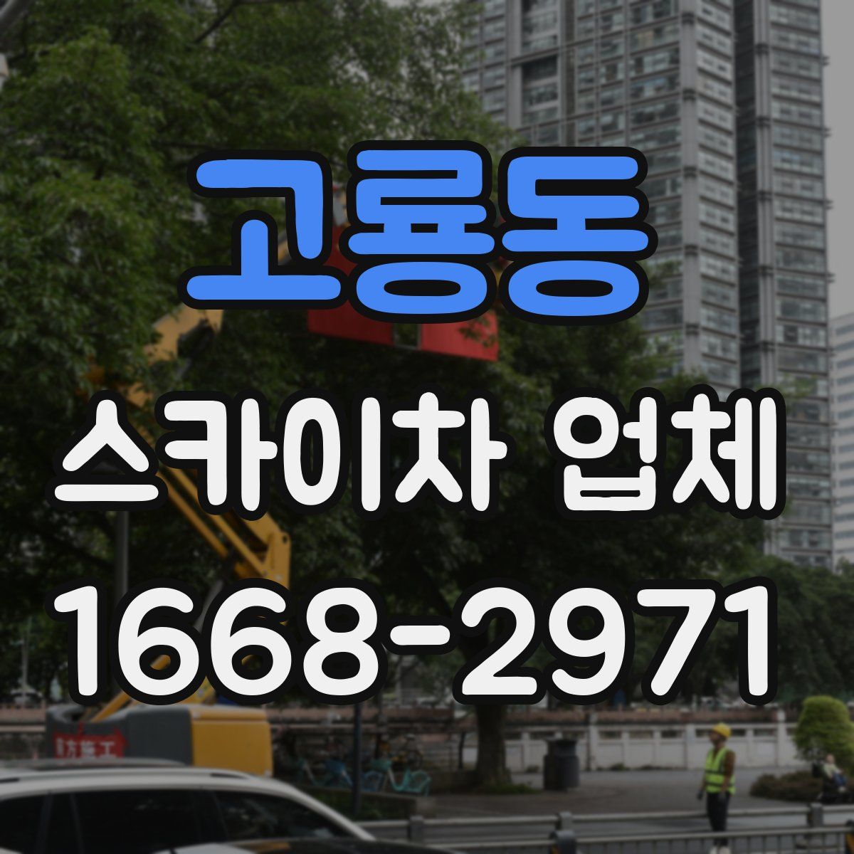 고룡동 스카이차 업체