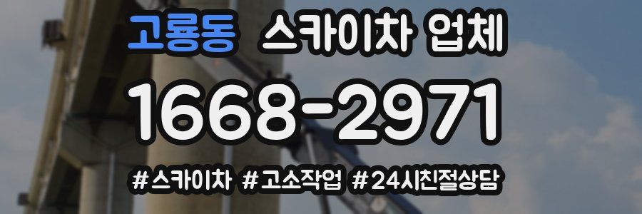 고룡동 스카이차 업체