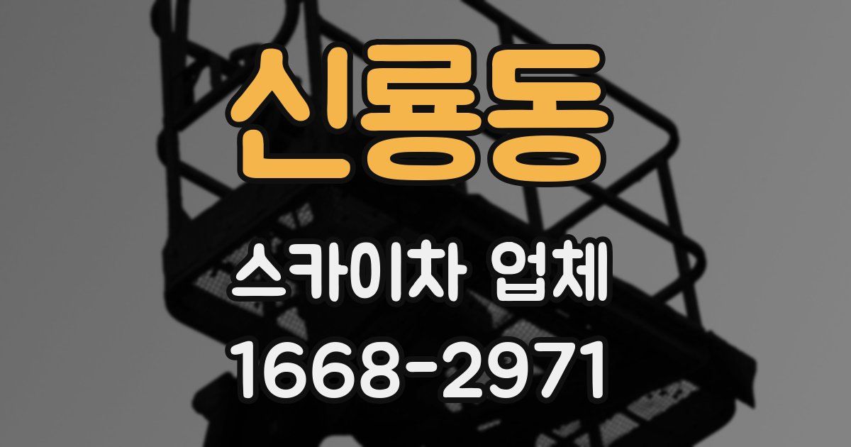 신룡동 스카이차 업체