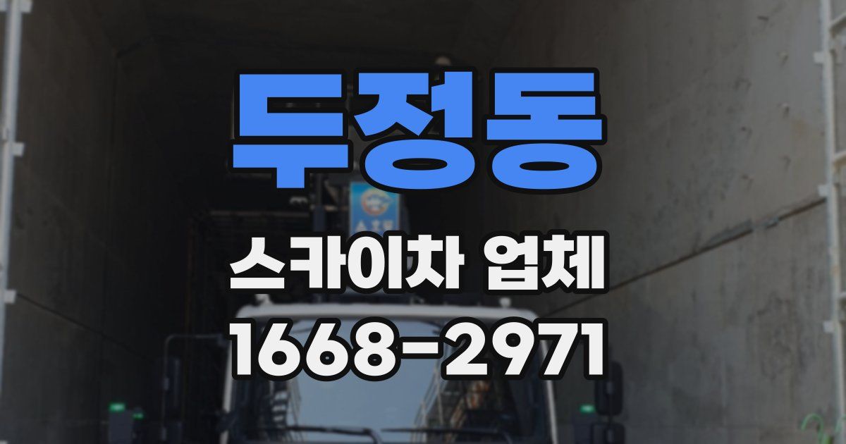 두정동 스카이차 업체
