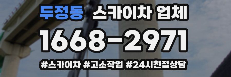 두정동 스카이차 업체