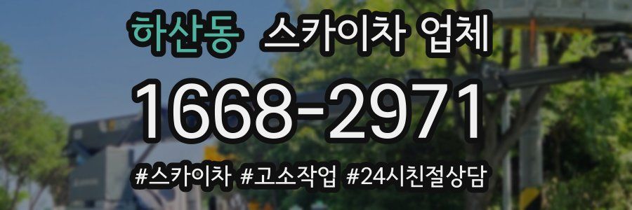 하산동 스카이차 업체