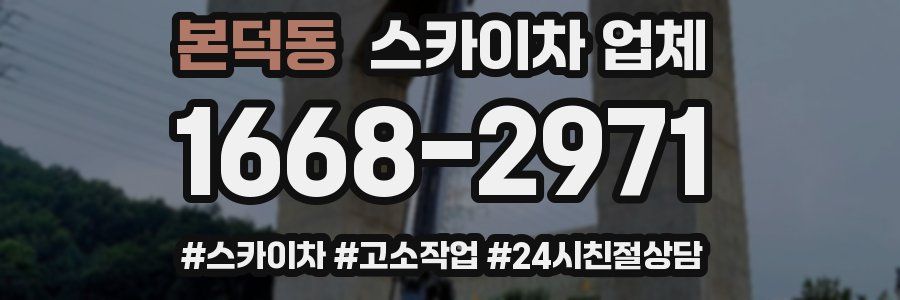 본덕동 스카이차 업체