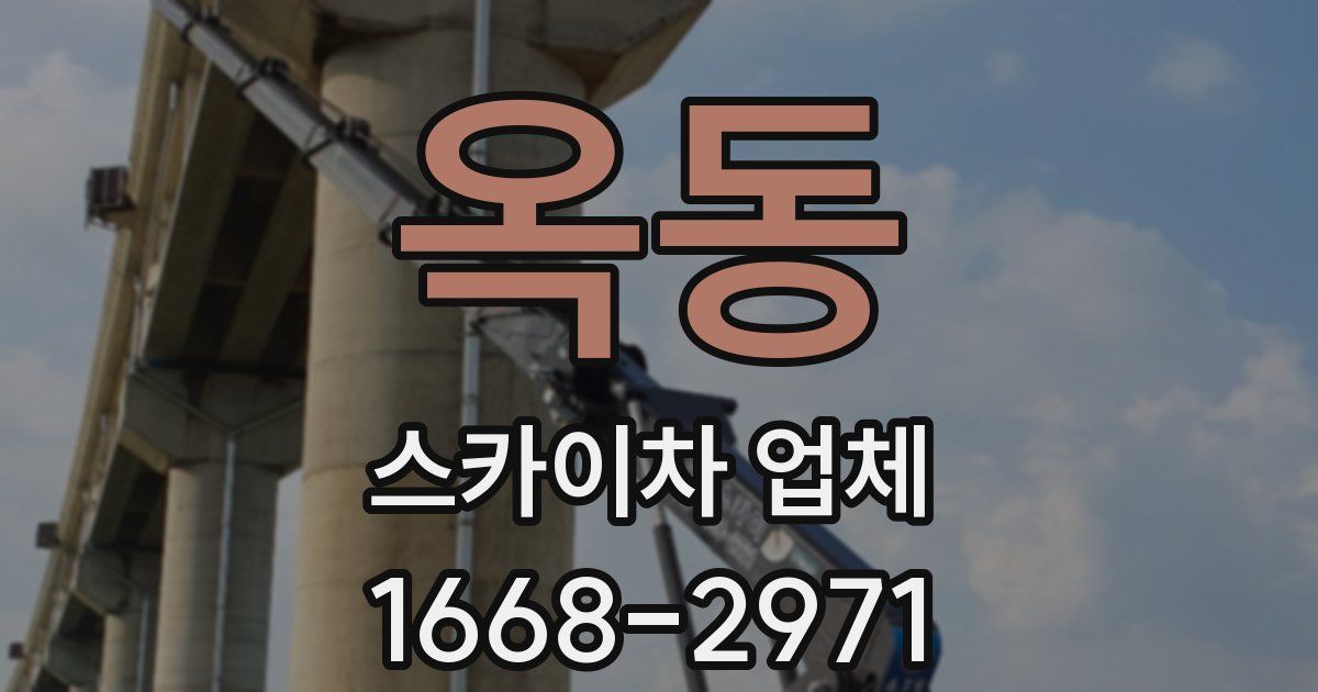 옥동 스카이차 업체