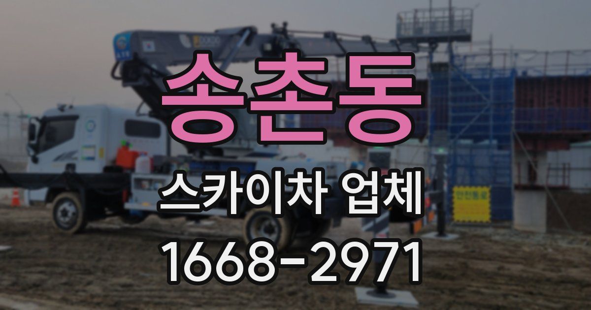 송촌동 스카이차 업체