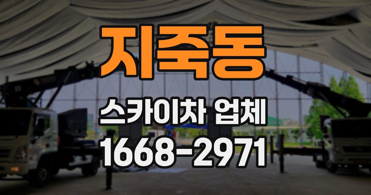 지죽동 스카이차 업체