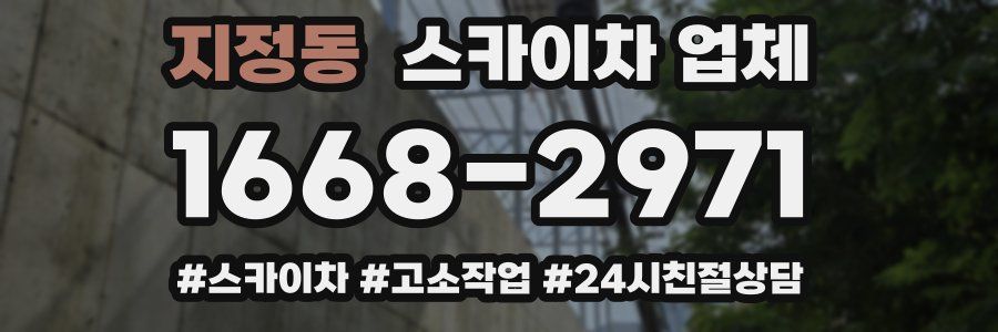 지정동 스카이차 업체