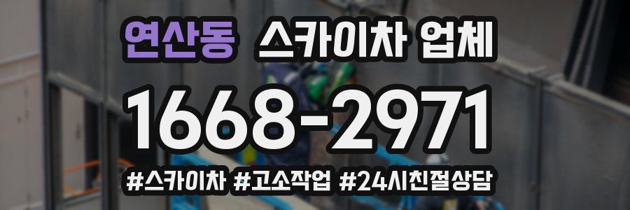 연산동 스카이차 업체