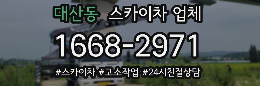 대산동 스카이차 업체