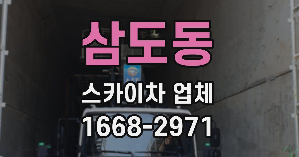 삼도동 스카이차 업체