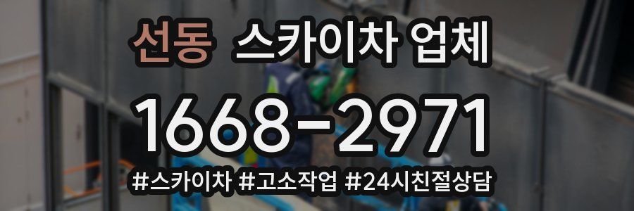 선동 스카이차 업체