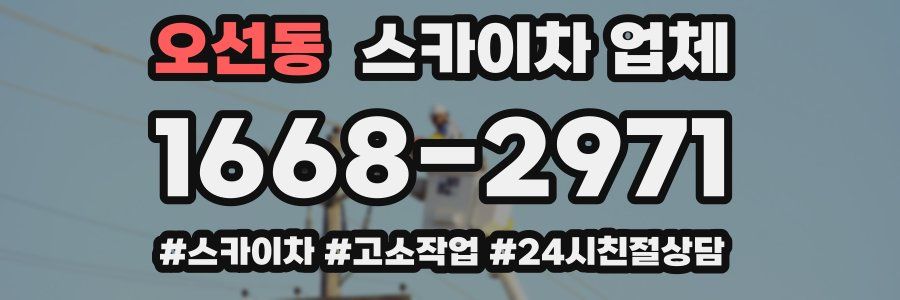 오선동 스카이차 업체
