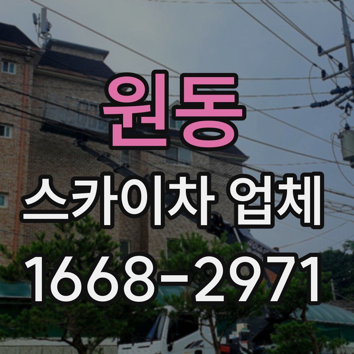 원동 스카이차 업체