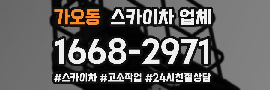 가오동 스카이차 업체