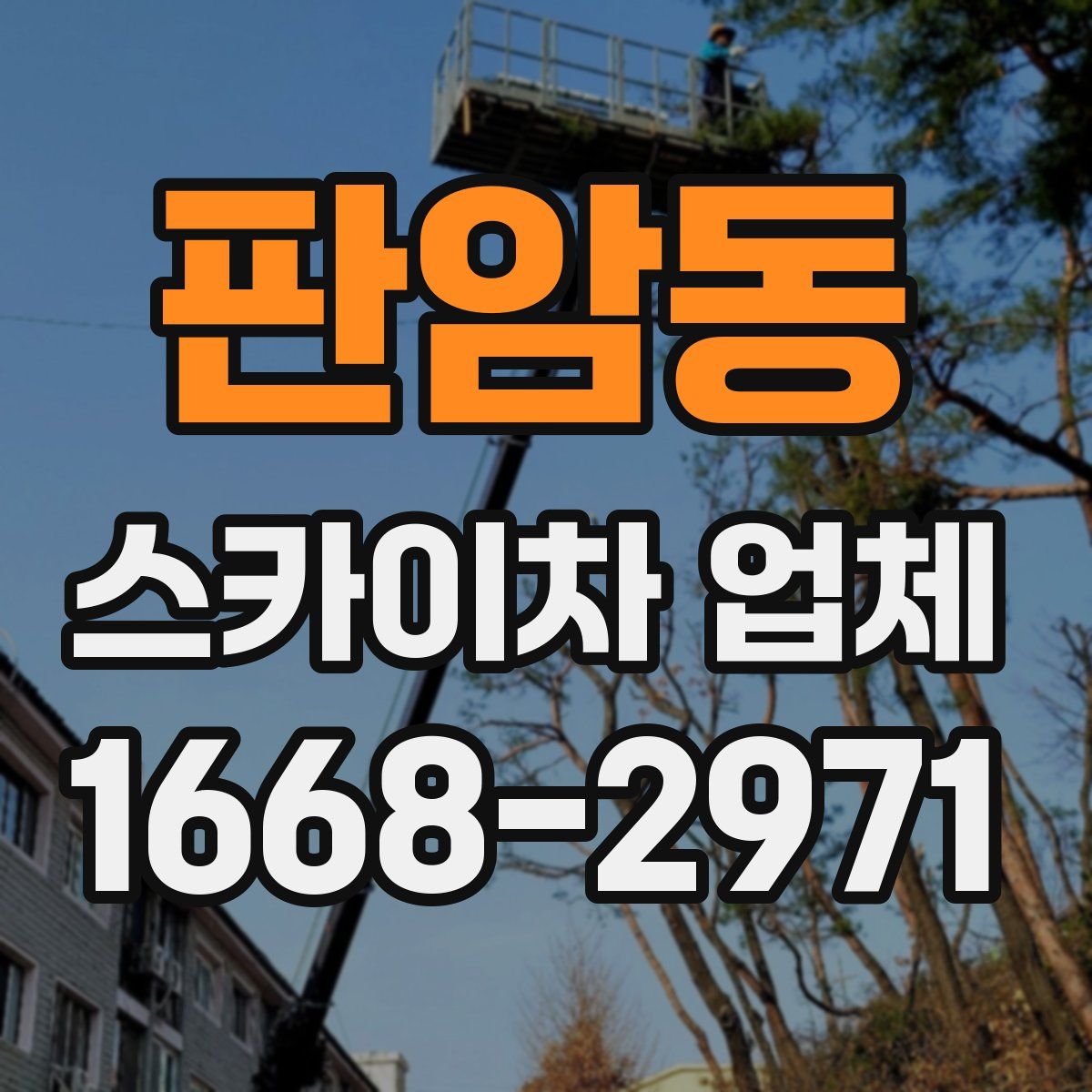 판암동 스카이차 업체