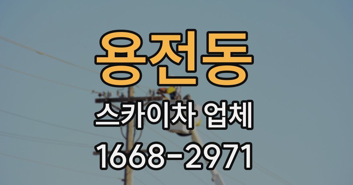 용전동 스카이차 업체
