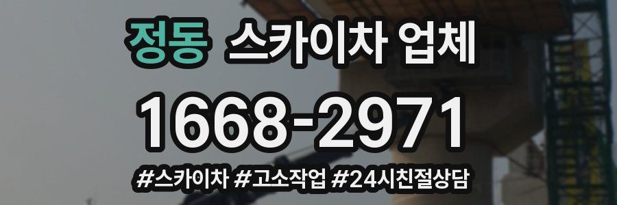 정동 스카이차 업체