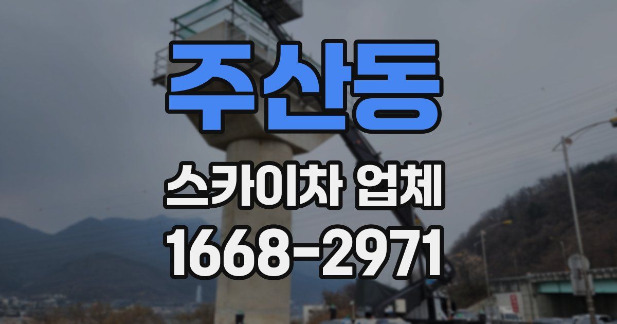 주산동 스카이차 업체