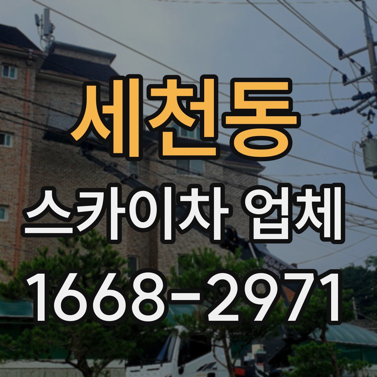 세천동 스카이차 업체