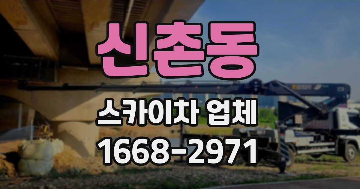 신촌동 스카이차 업체
