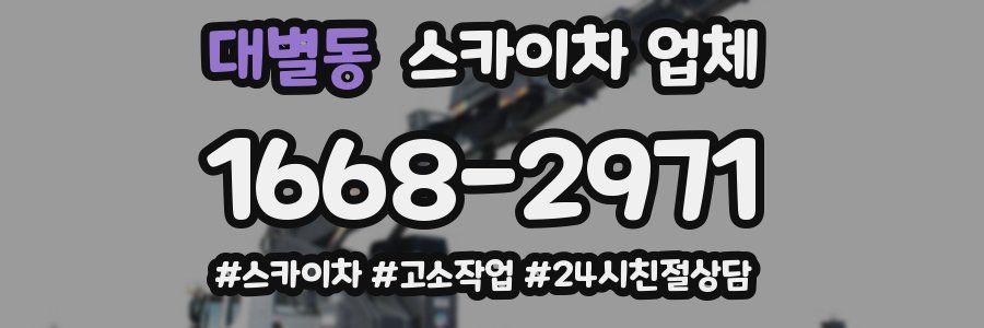 대별동 스카이차 업체