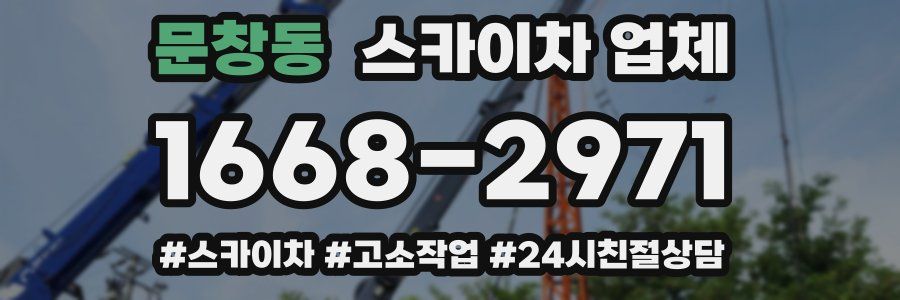 문창동 스카이차 업체