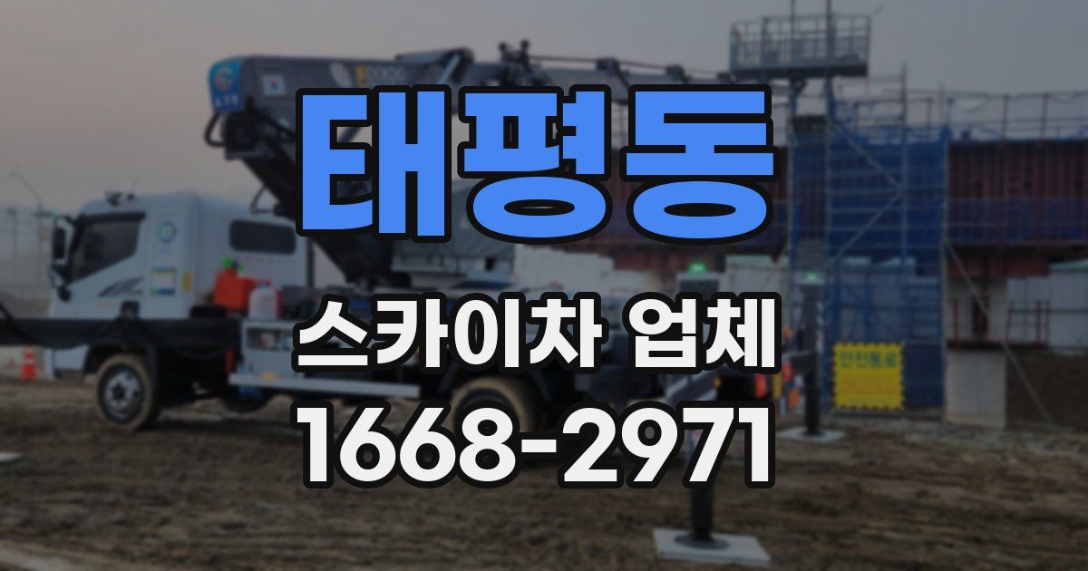 태평동 스카이차 업체