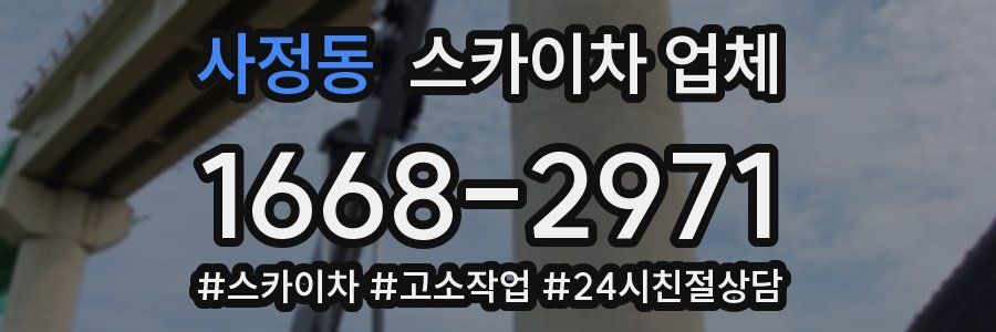 사정동 스카이차 업체