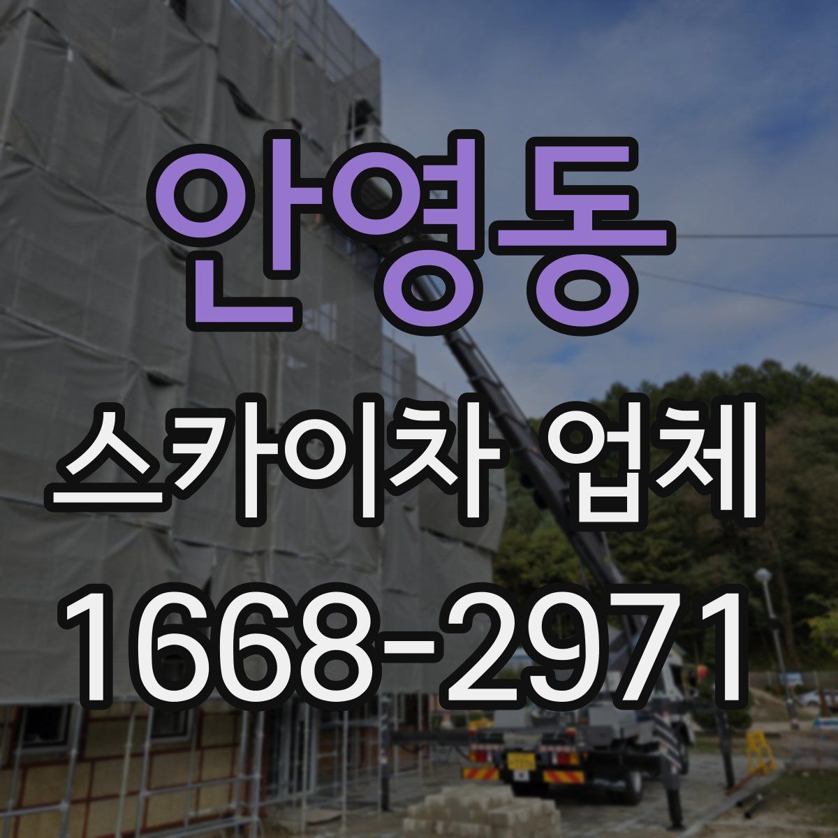 안영동 스카이차 업체