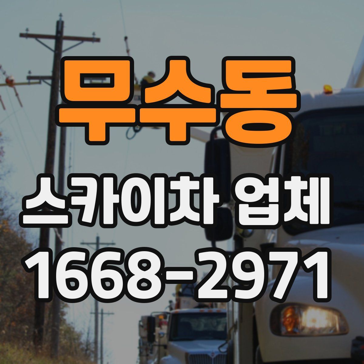 무수동 스카이차 업체