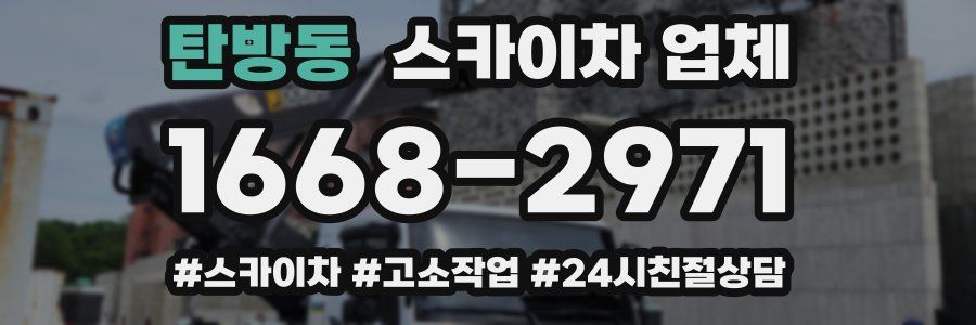 탄방동 스카이차 업체