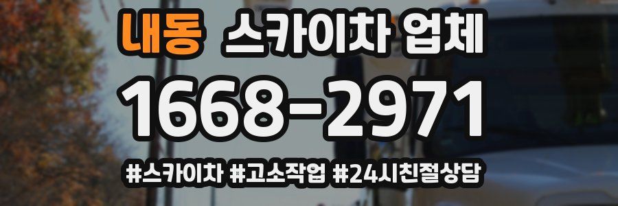 내동 스카이차 업체