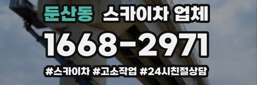 둔산동 스카이차 업체