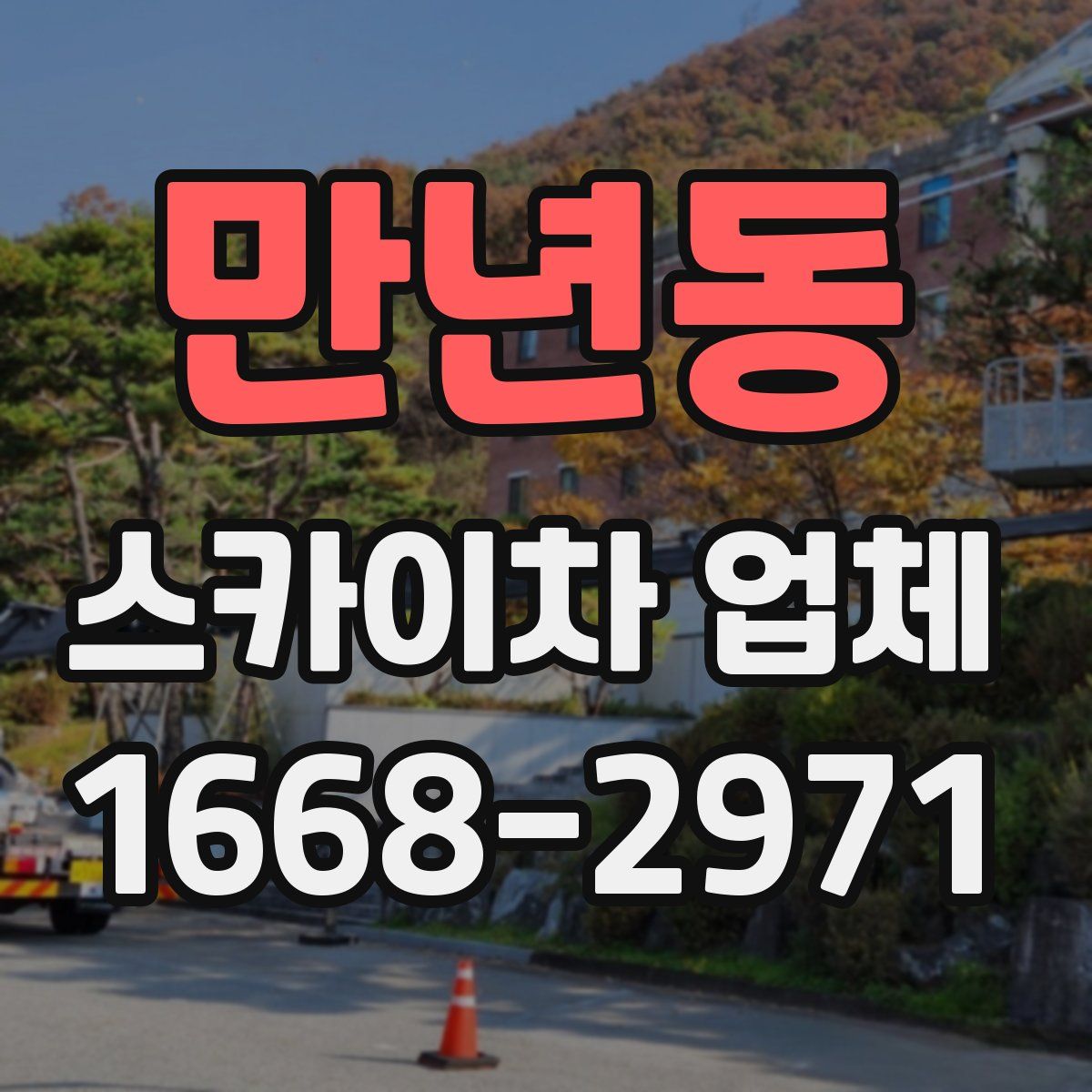 만년동 스카이차 업체
