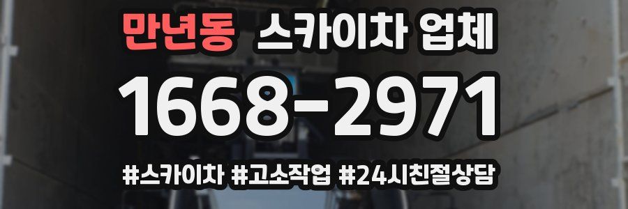 만년동 스카이차 업체