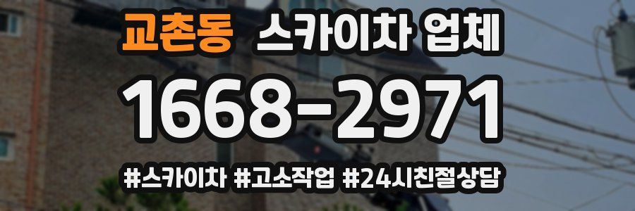 교촌동 스카이차 업체