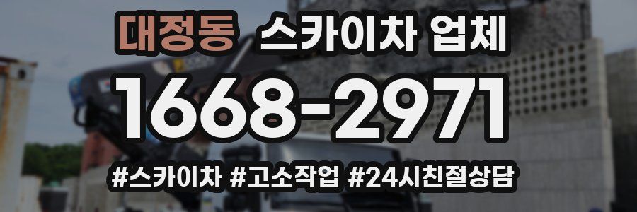 대정동 스카이차 업체