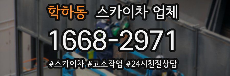 학하동 스카이차 업체