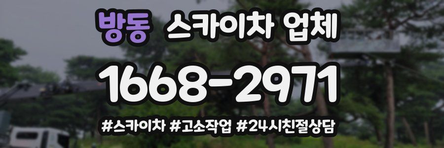 방동 스카이차 업체
