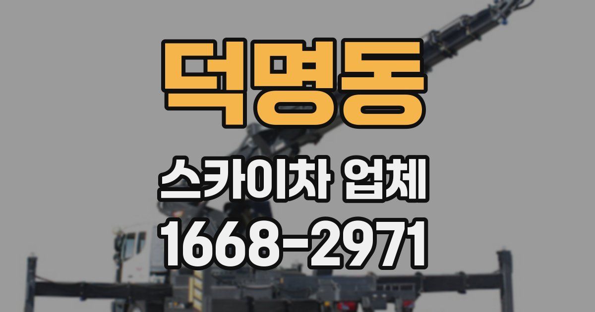 덕명동 스카이차 업체