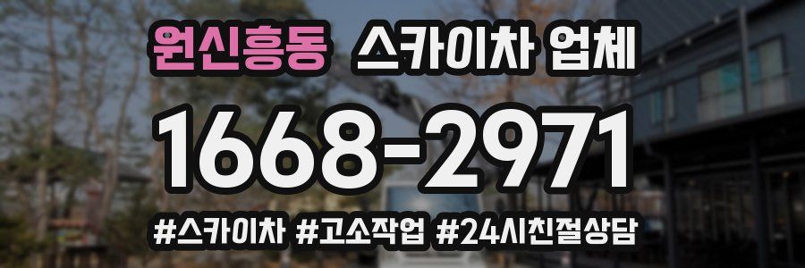 원신흥동 스카이차 업체