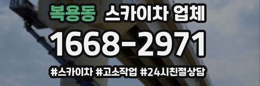 복용동 스카이차 업체