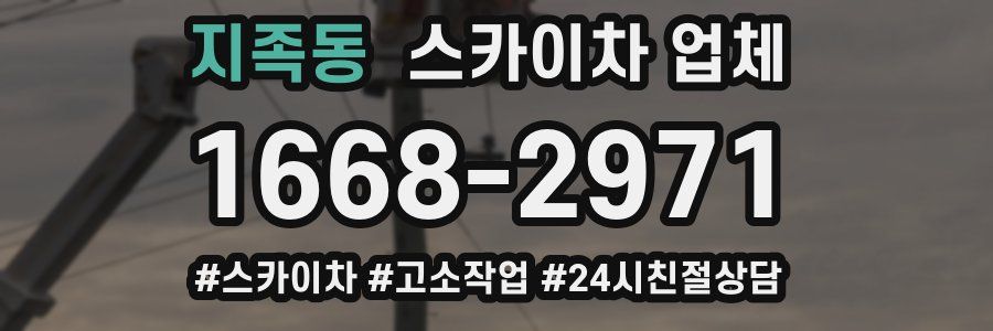 지족동 스카이차 업체