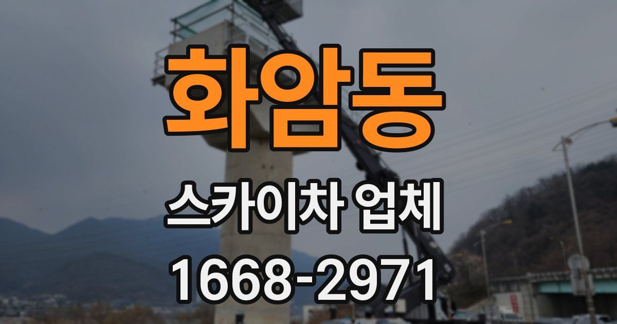 화암동 스카이차 업체