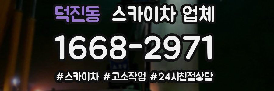 덕진동 스카이차 업체