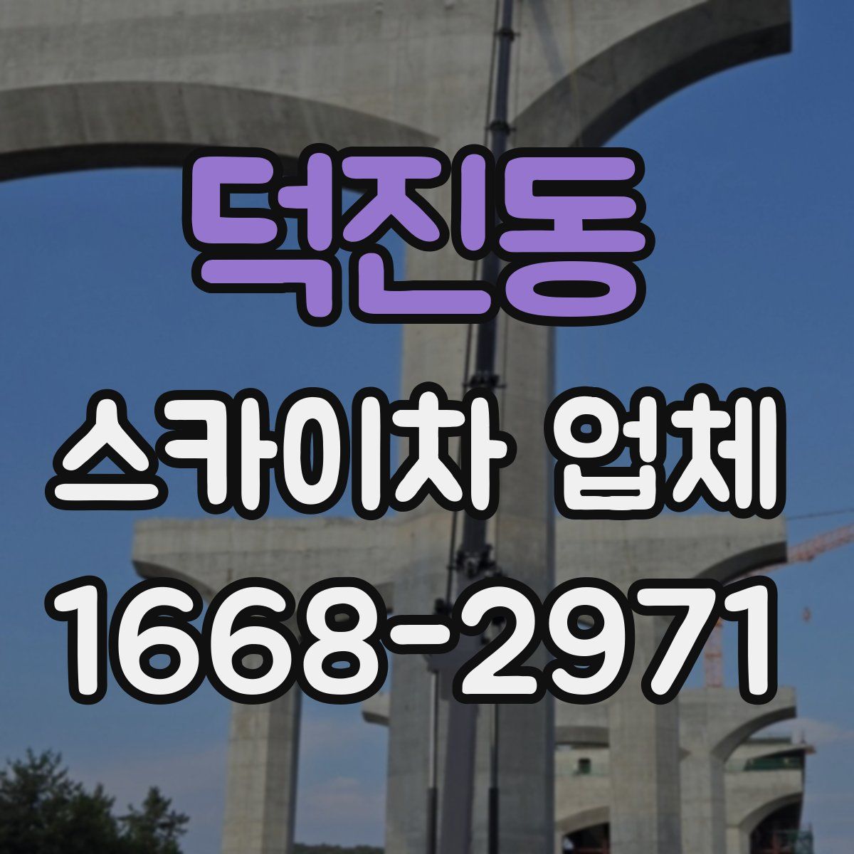 덕진동 스카이차 업체