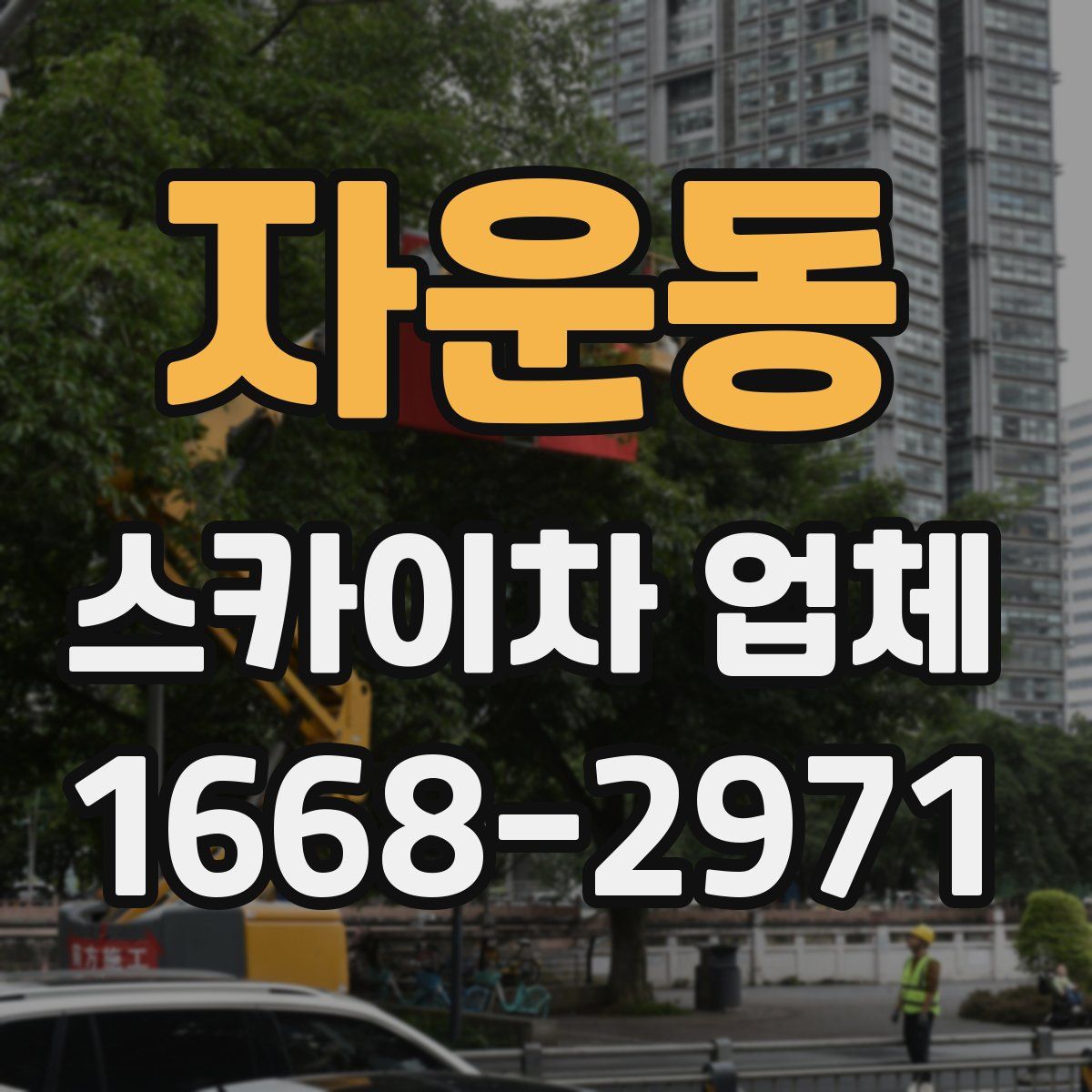 자운동 스카이차 업체