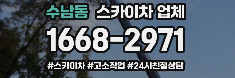수남동 스카이차 업체